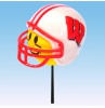 Wisconsin Badgers Car Antenna Ball / Auto Dashboard Accessory (Yellow) (College Football)